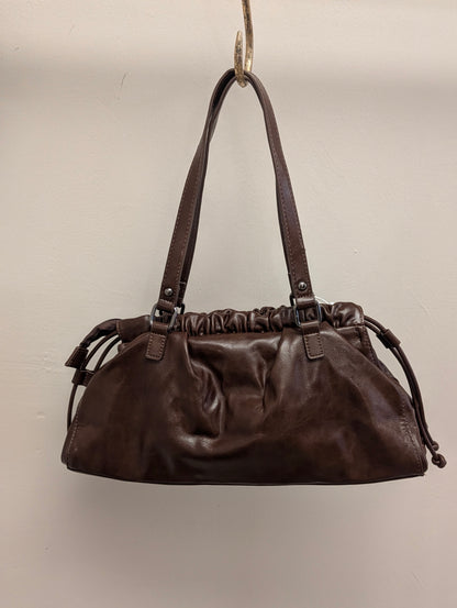 Romy Ruched Bag - Brown