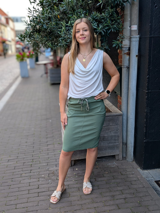 Marian stretch rok - Groen