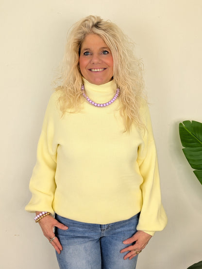 Louise sweater - Zacht geel