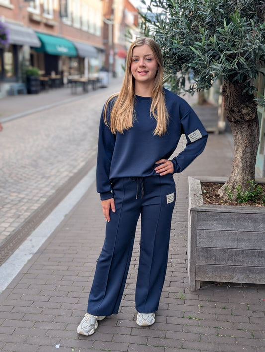 Comfy set 2-delig lange mouwen Claire - Navy