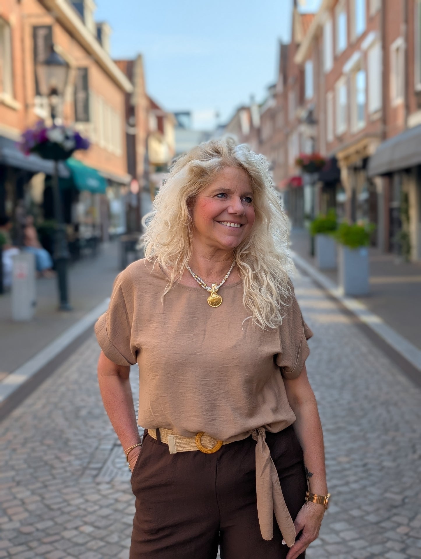 Candy strik top - Camel