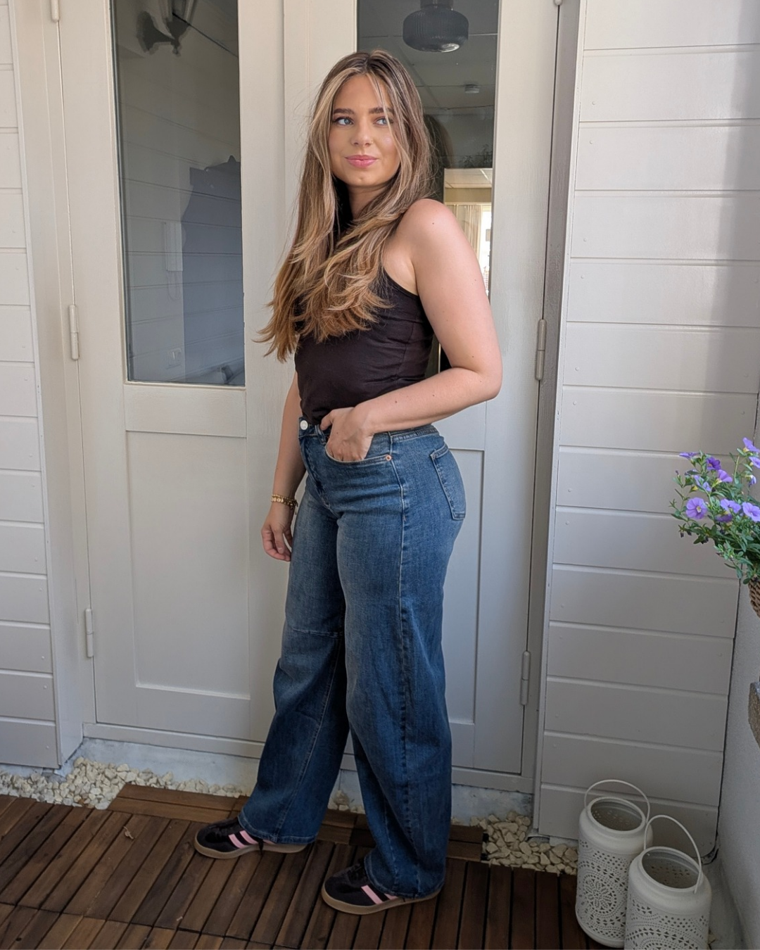 Jewelly Balloon jeans - Blue Washed