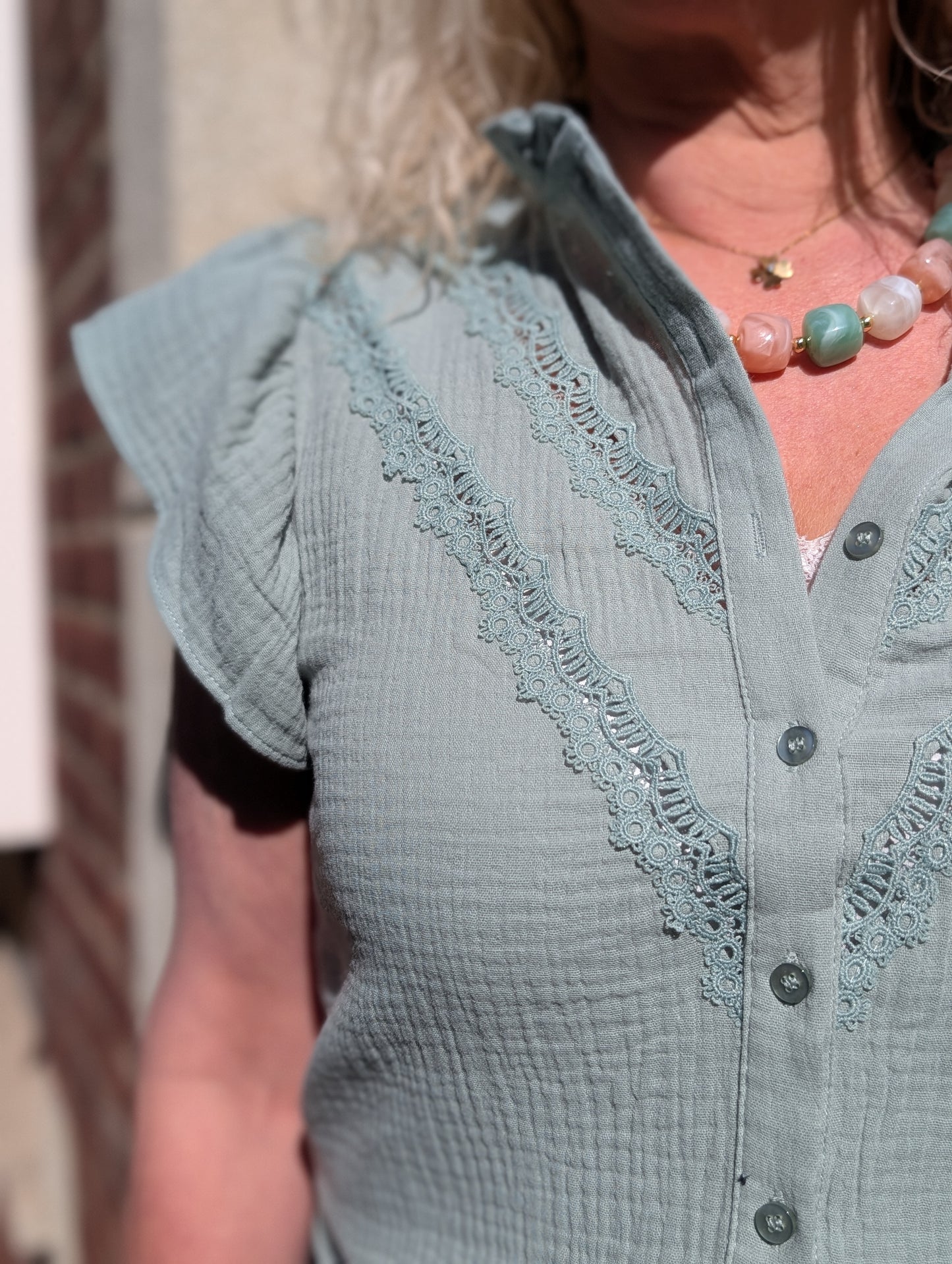 Ches top - Mint groen