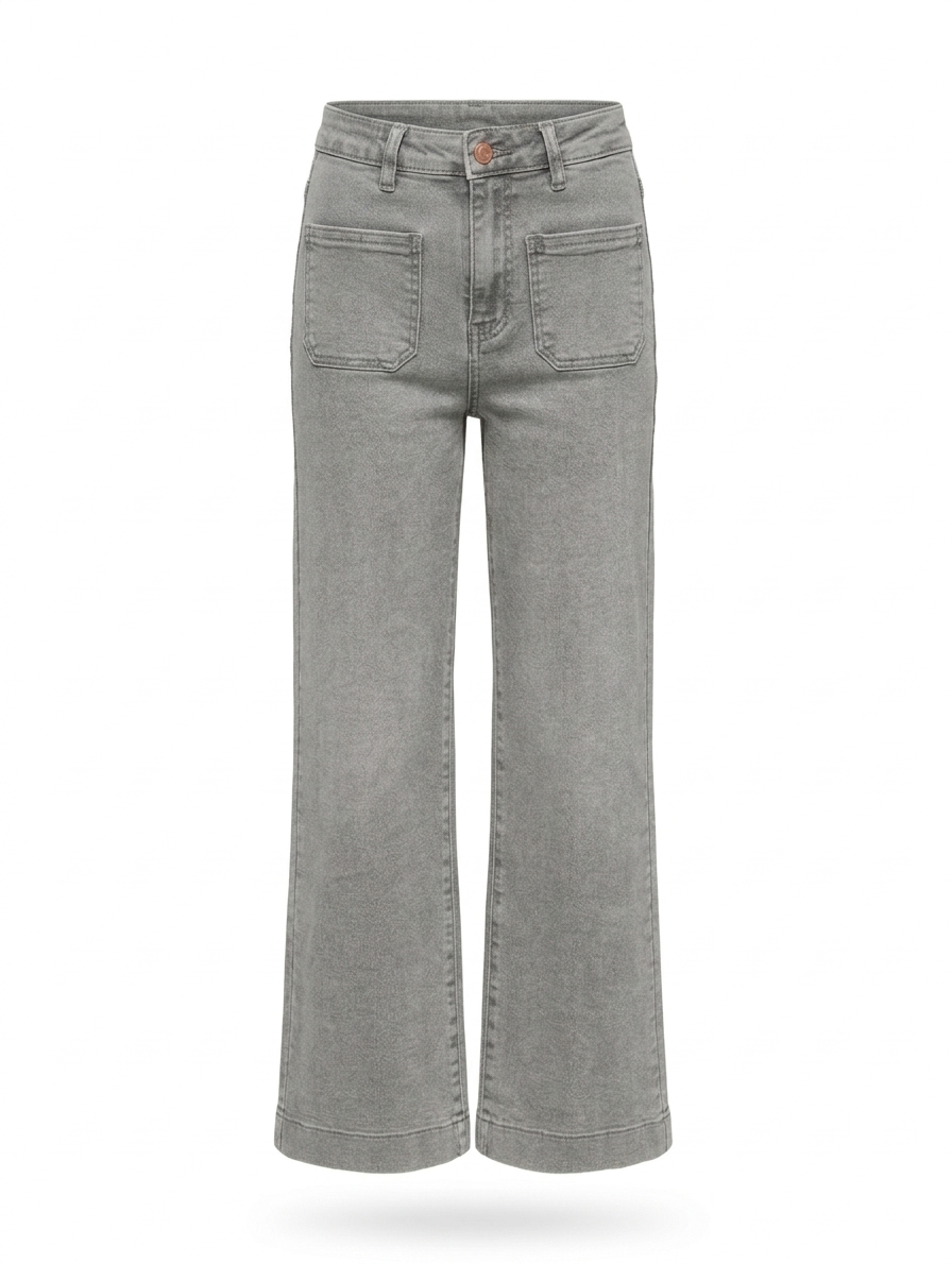 Wide leg Sandy zakken - Grijs wash
