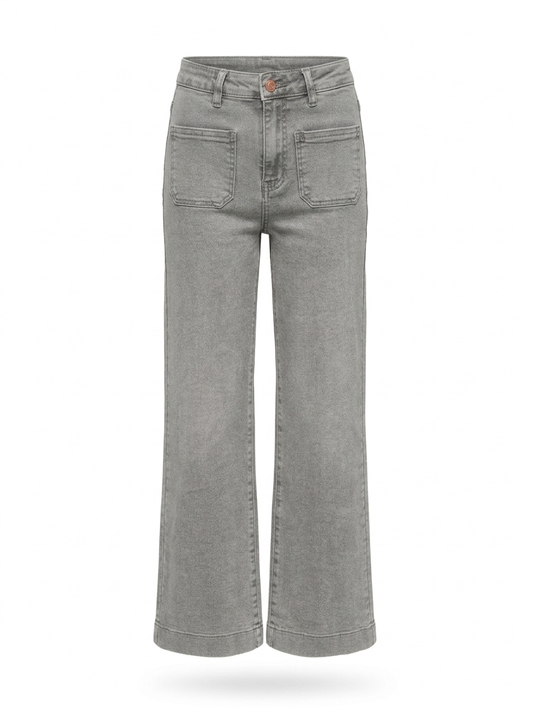Wide leg Sandy zakken - Grijs wash
