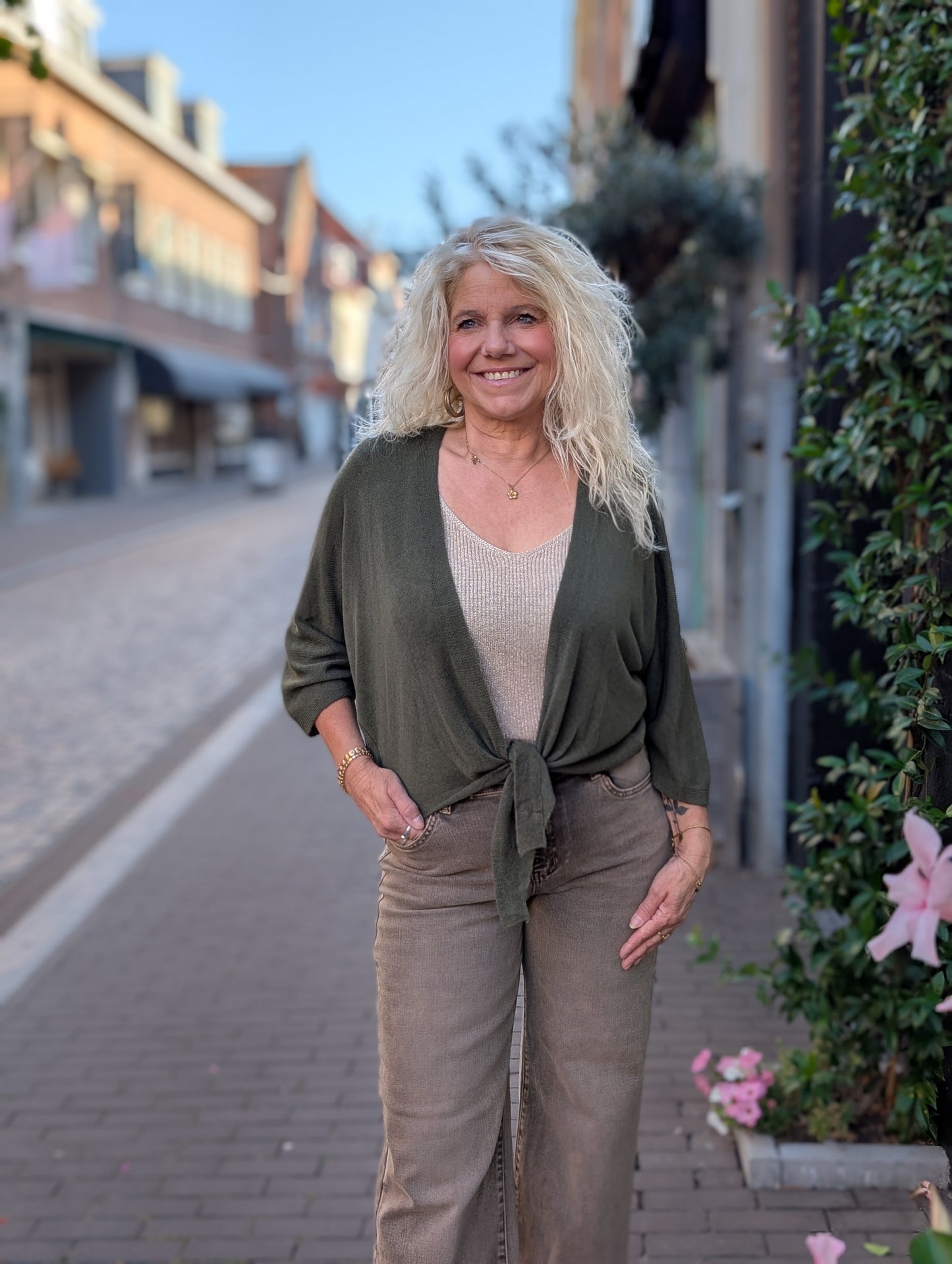 Pling knoop vestje - Groen