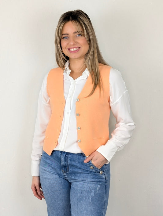 Puck gilet - Zalm