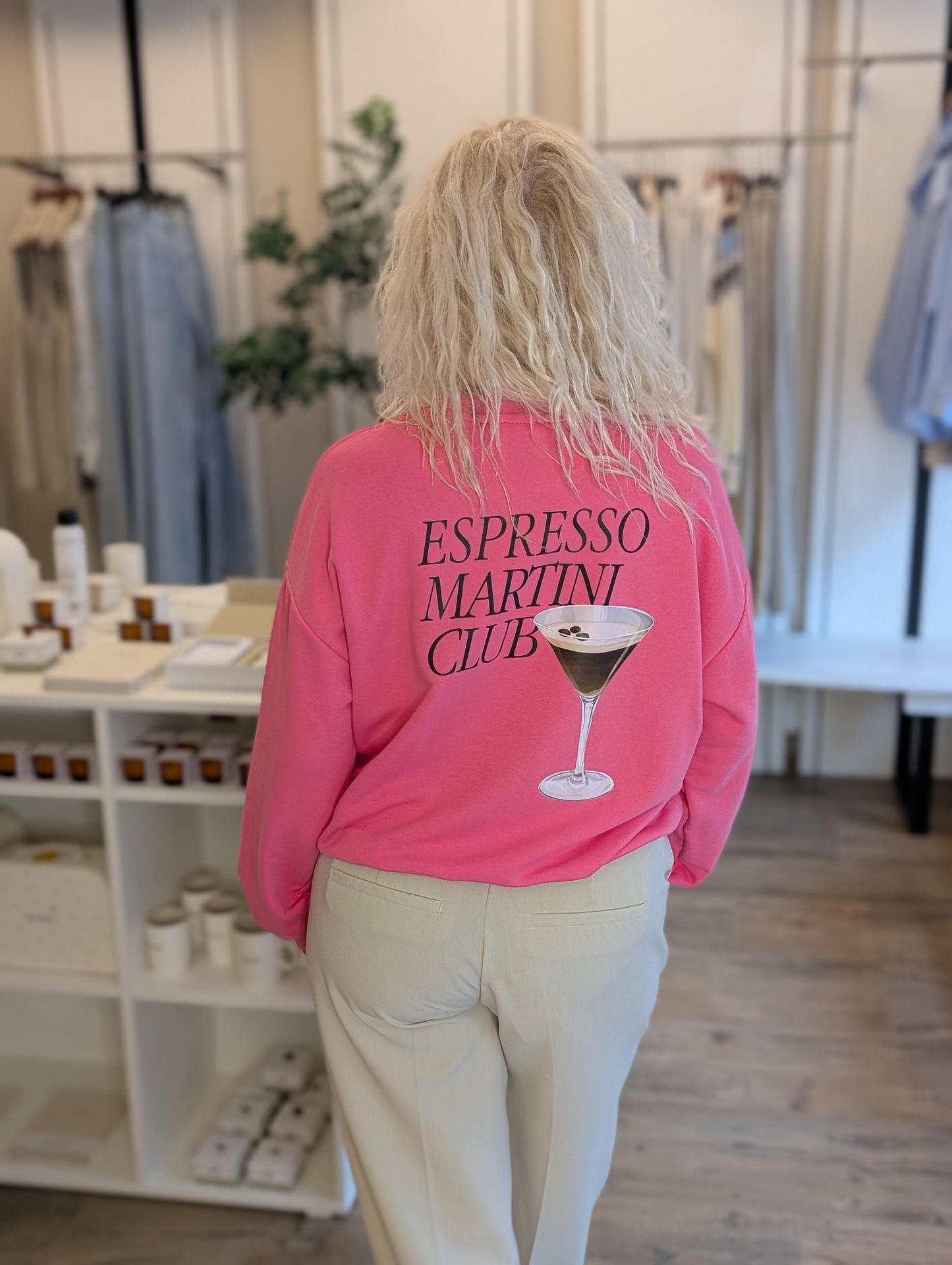 Espresso Martini club sweater - Roze