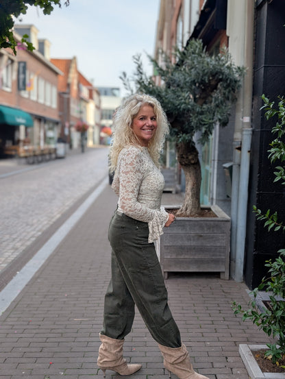 Norfy barrel jeans - Groen