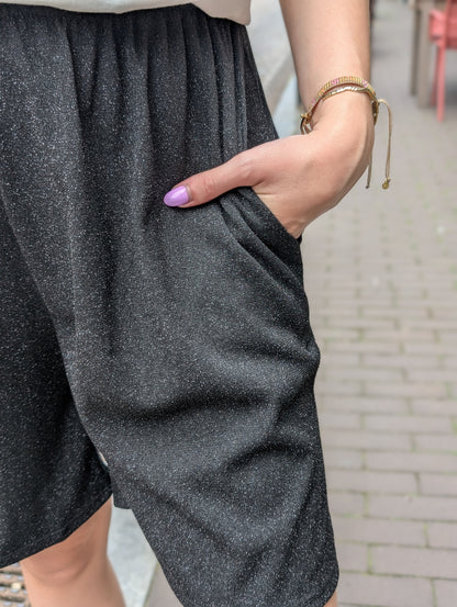 Glitter short - Zwart