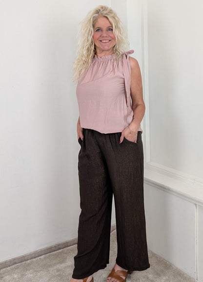 Bow top Mila - Roze