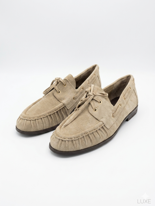 Sienna Suede Loafer - Sand