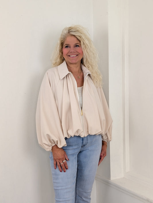 Oversized cloud jacket - Beige