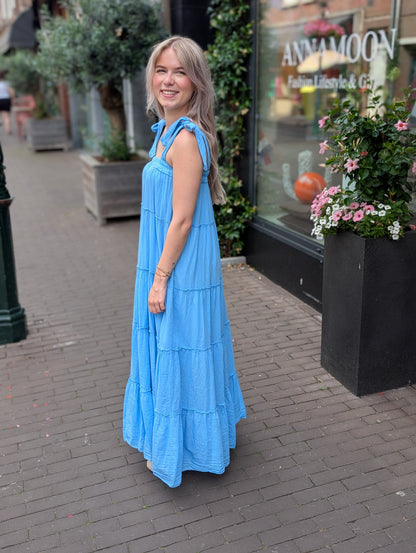 Bahama boho jurk - Blauw