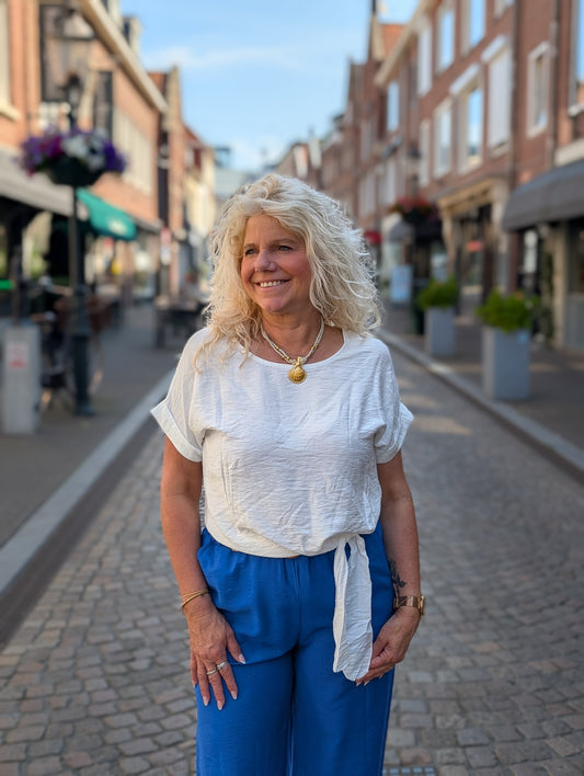 Candy strik top - Wit