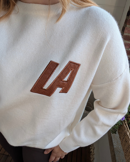 LA California sweater - Ecru/Caramel