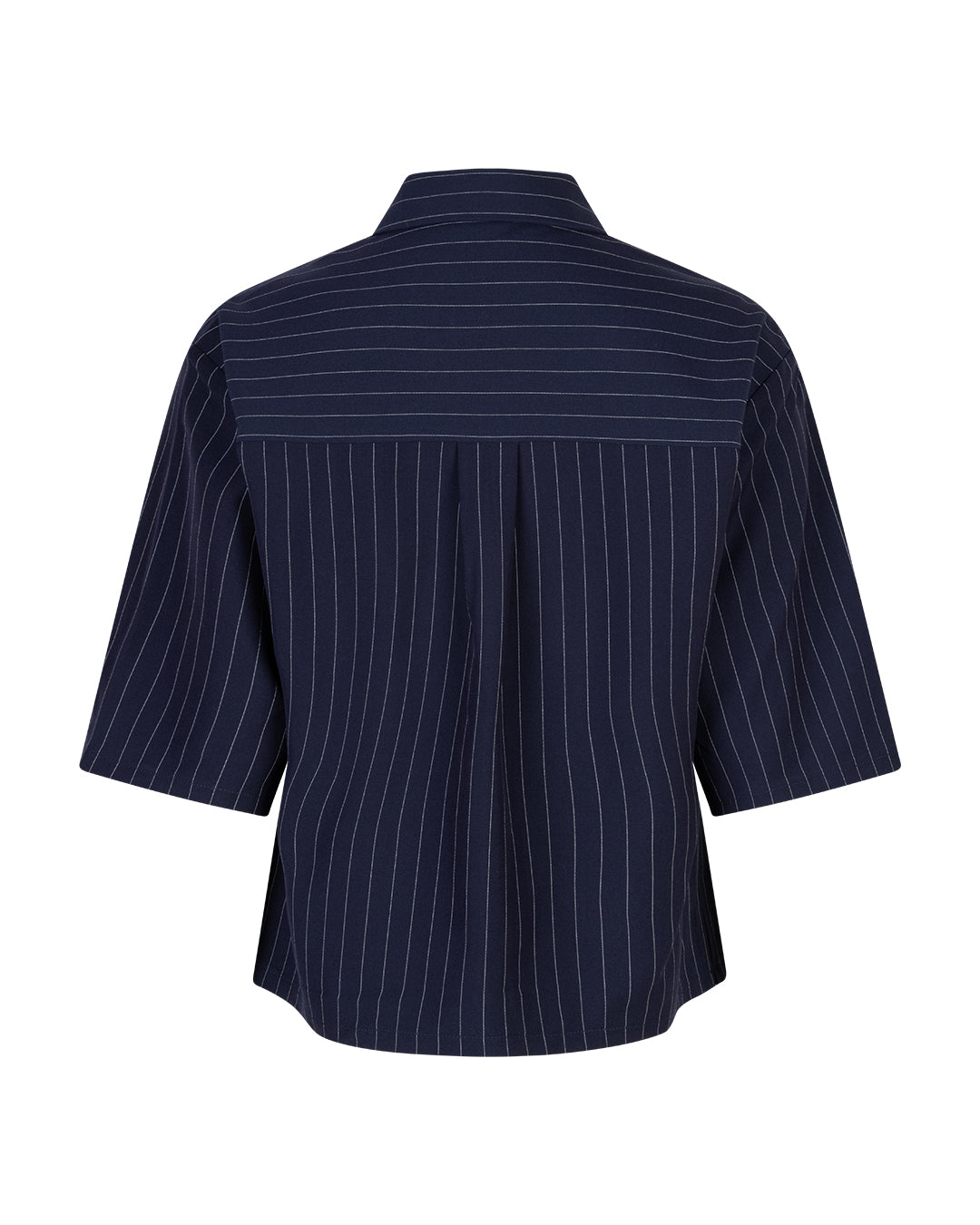 Red Button Nora blouse Pinstripe - darkblue