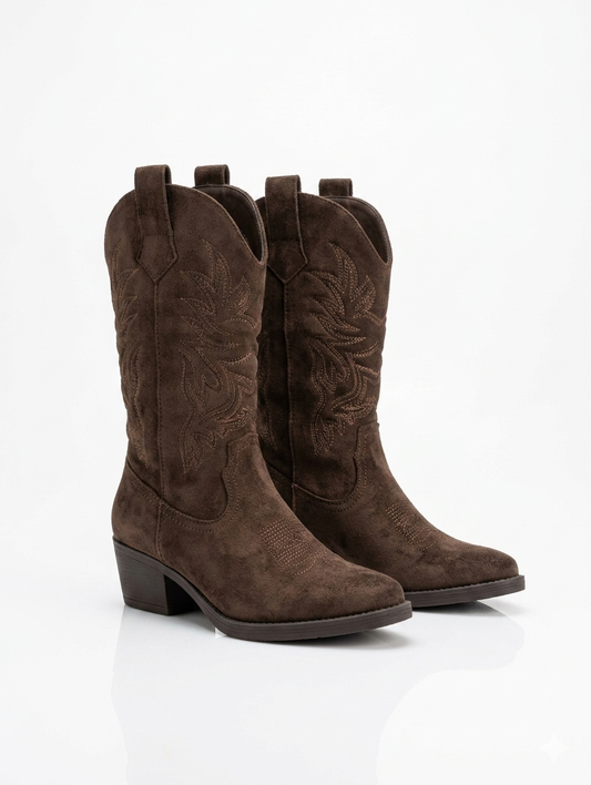 Suede Western boots - Bruin