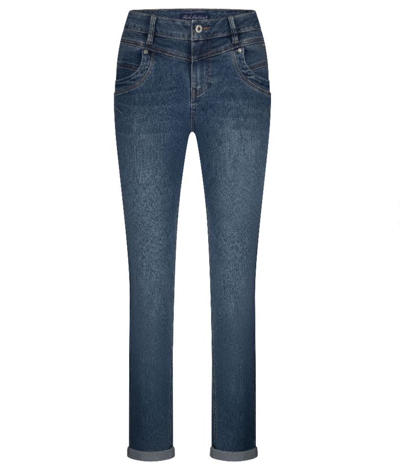 Red Button relax d stone used high rise regular fit tapered legs