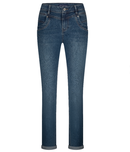 Red Button relax d stone used high rise regular fit tapered legs