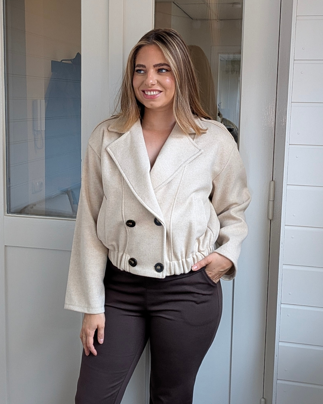 Tussenjas Sanne - Beige