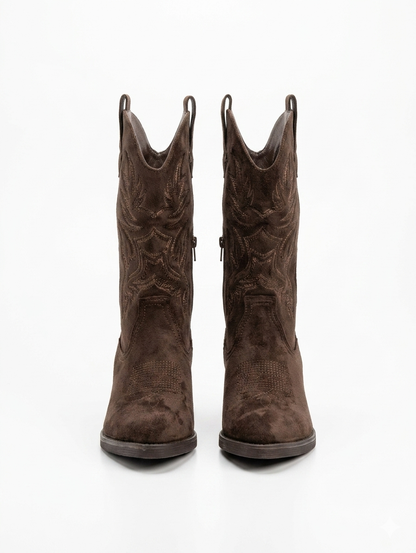 Suede Western boots - Bruin