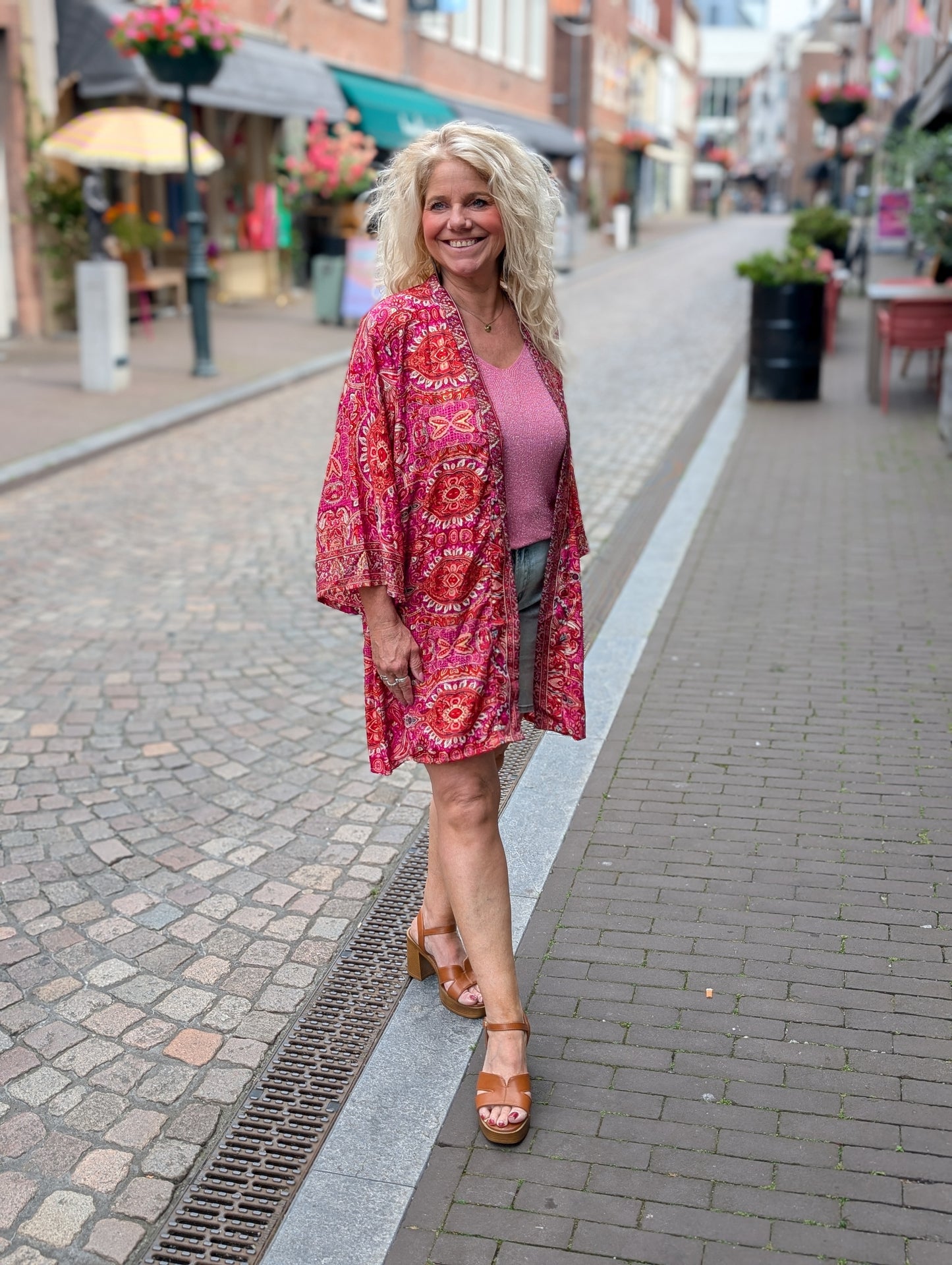 kimono mandala - Roze/Rood