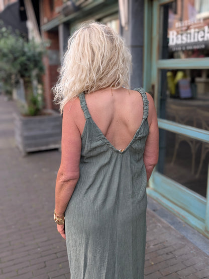 Bibara jurk - Army groen