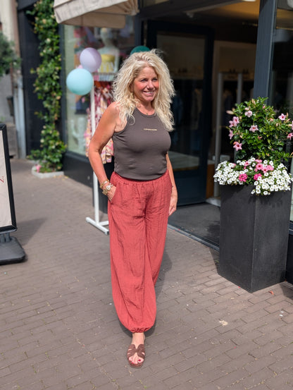 Copenhagen top - Donkerbruin