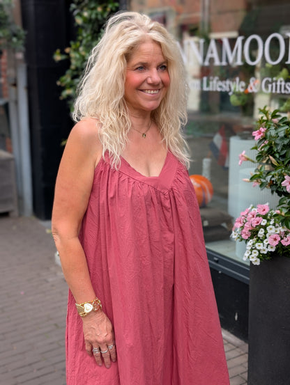 Katoenen jurk Isabel - Blush