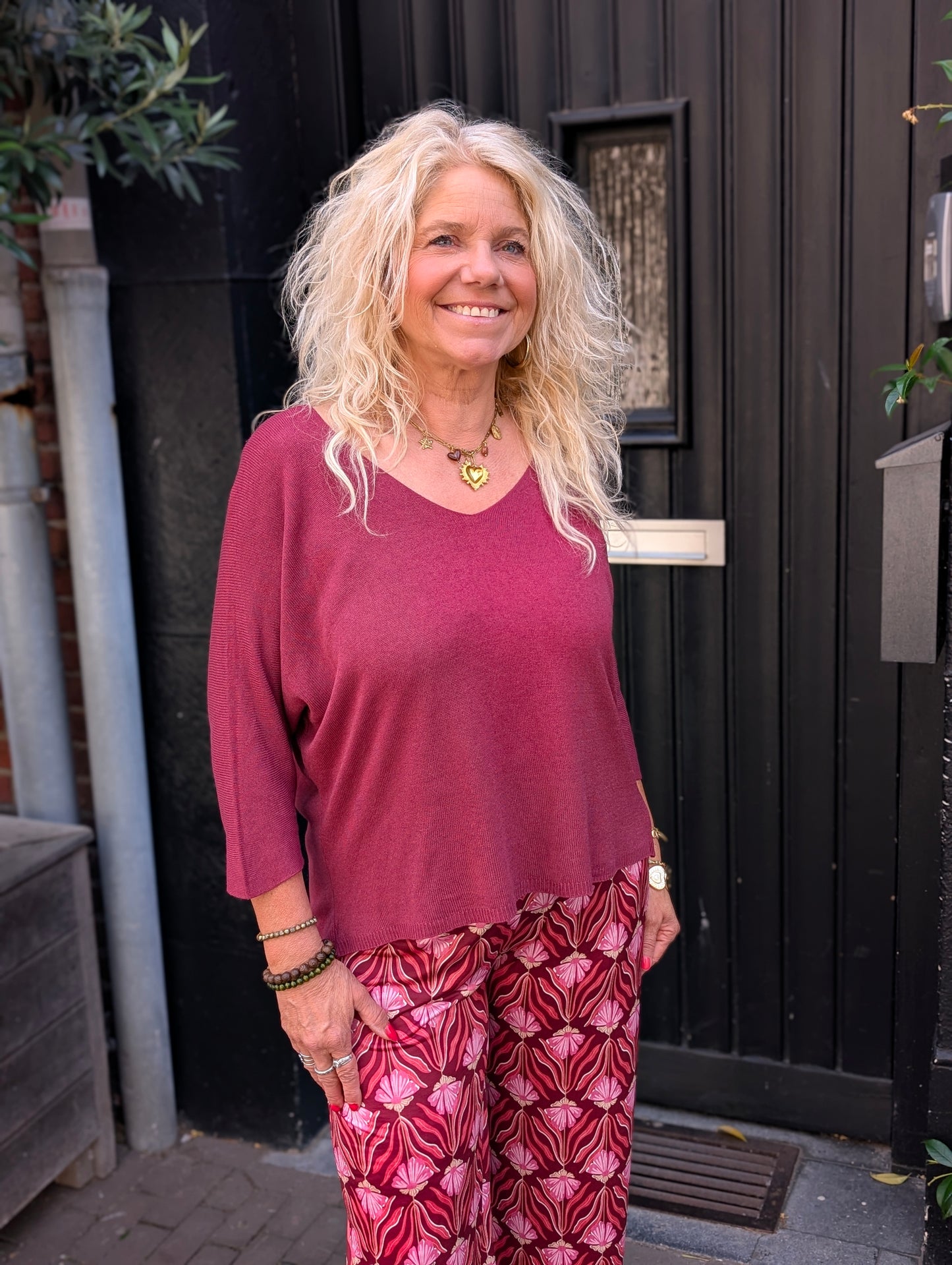 Sierra shirt - Wijn rood