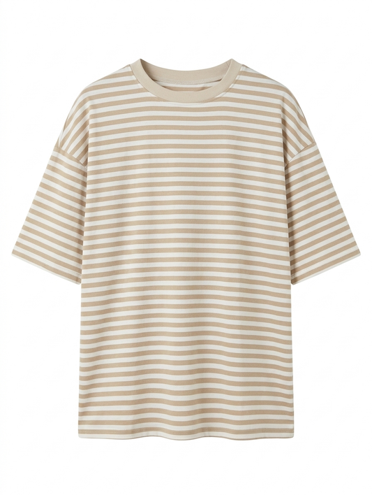 Gestreept shirt Isa - Beige/Ecru