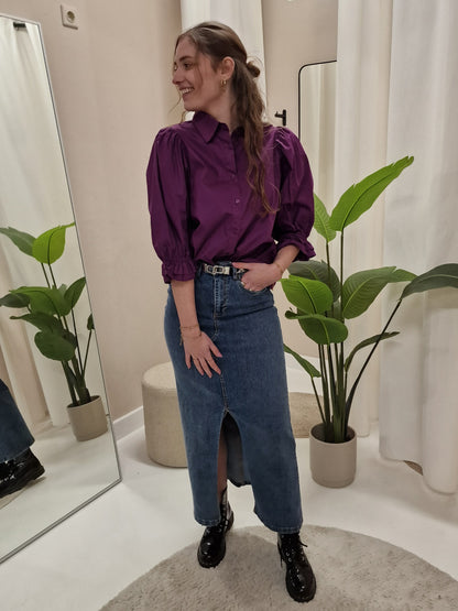Sisters point Olia lange jeans rok