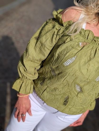 Boho blouse Lena - Groen
