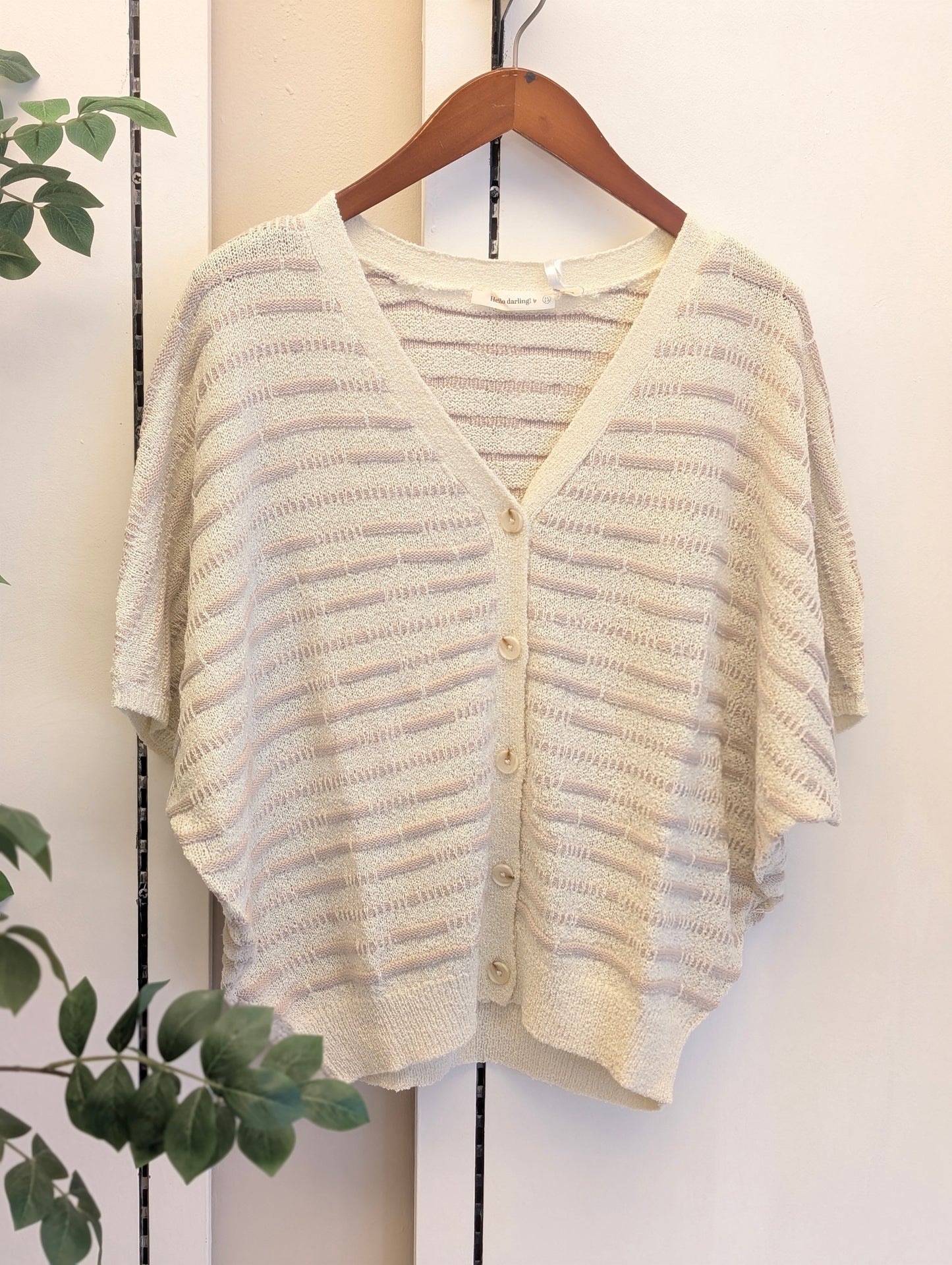 Zusss gestreepte spencer - Dark Sand