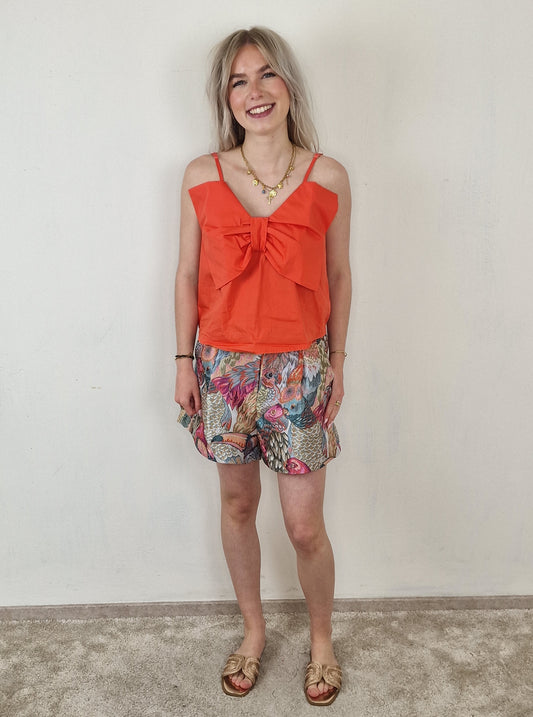 Sam papagaai short - Blue/ pink
