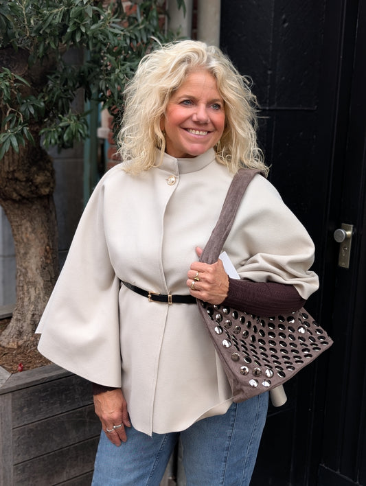 Moons cape met riem - Beige
