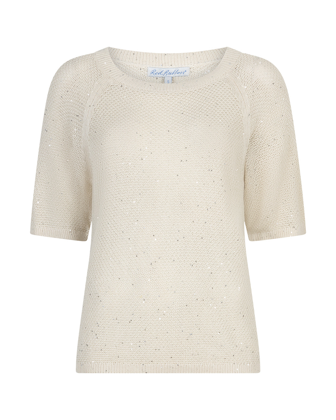 Red Button sweet sequins - pearl