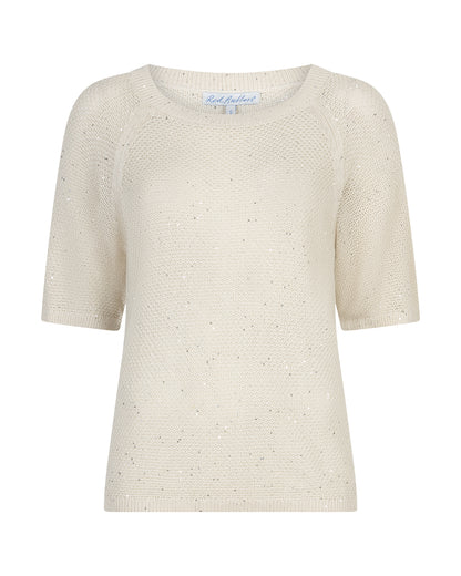 Red Button sweet sequins - pearl