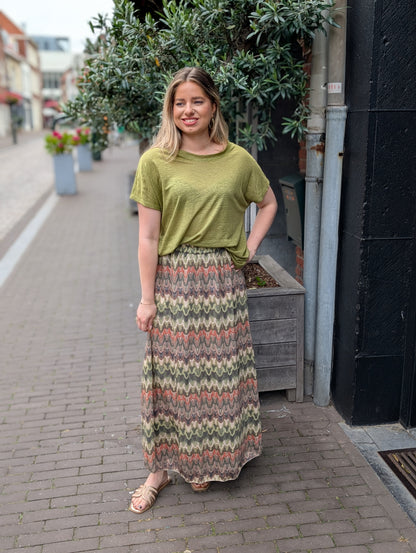 Lyno shirt 100% linnen - Groen