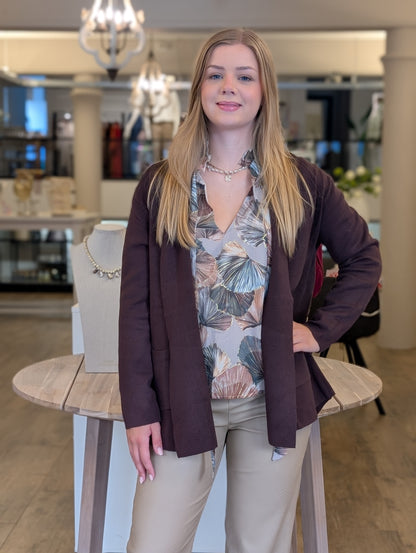 Mid basis vest Mirthe - Bruin