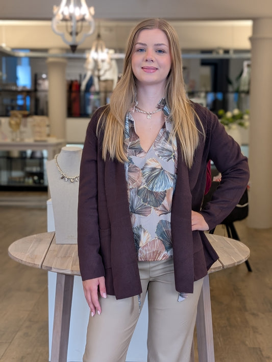 Mid basis vest Mirthe - Bruin