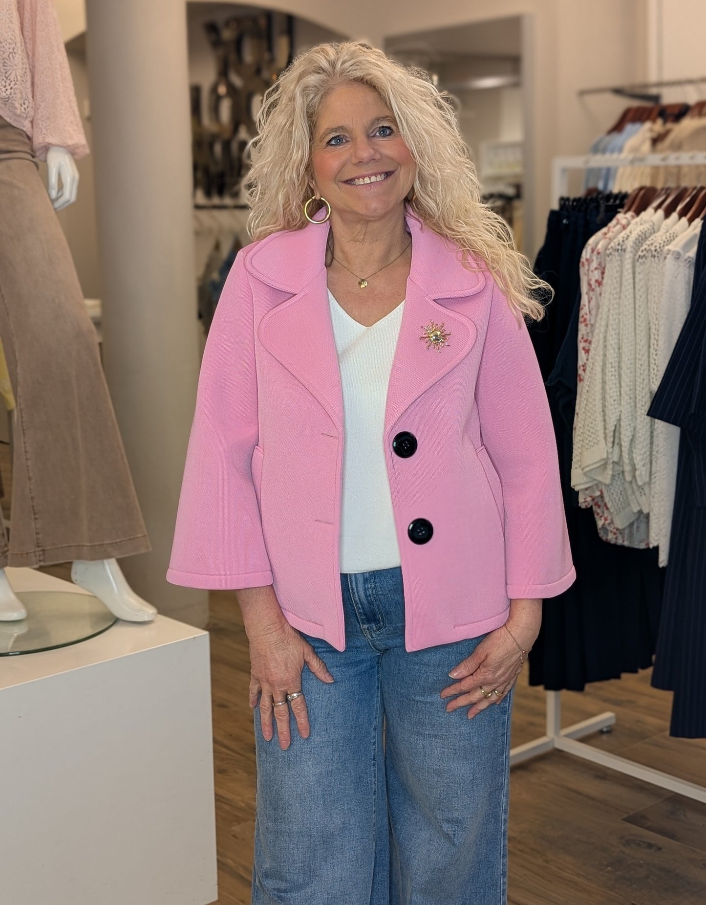 Scuba tussenjas - Hard roze