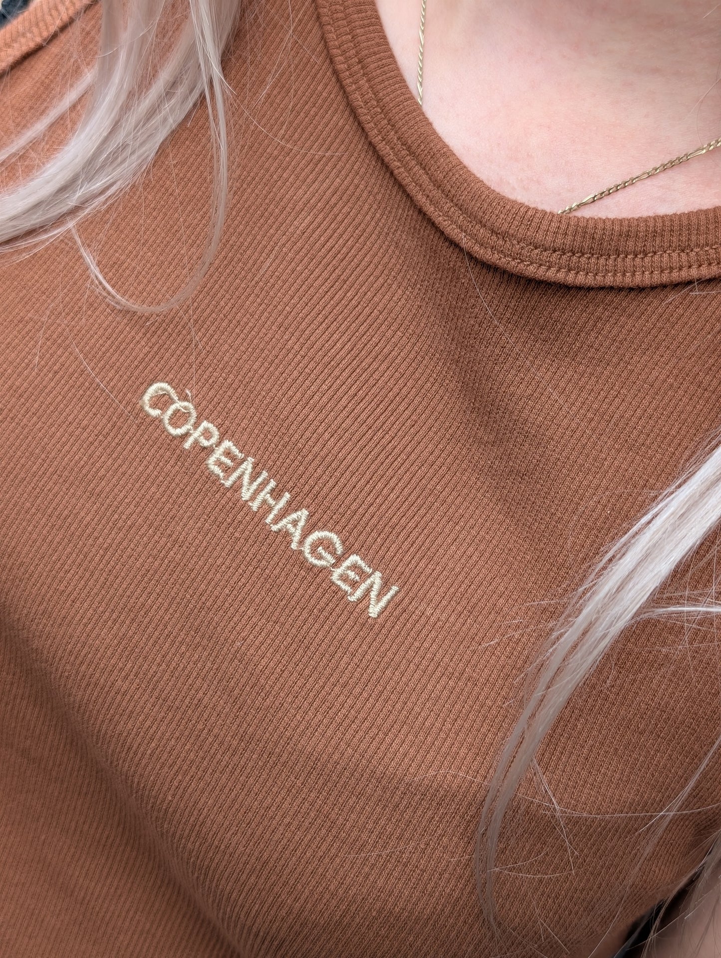 Copenhagen top - Cognac