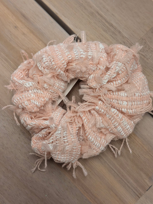 Roze scrunchie