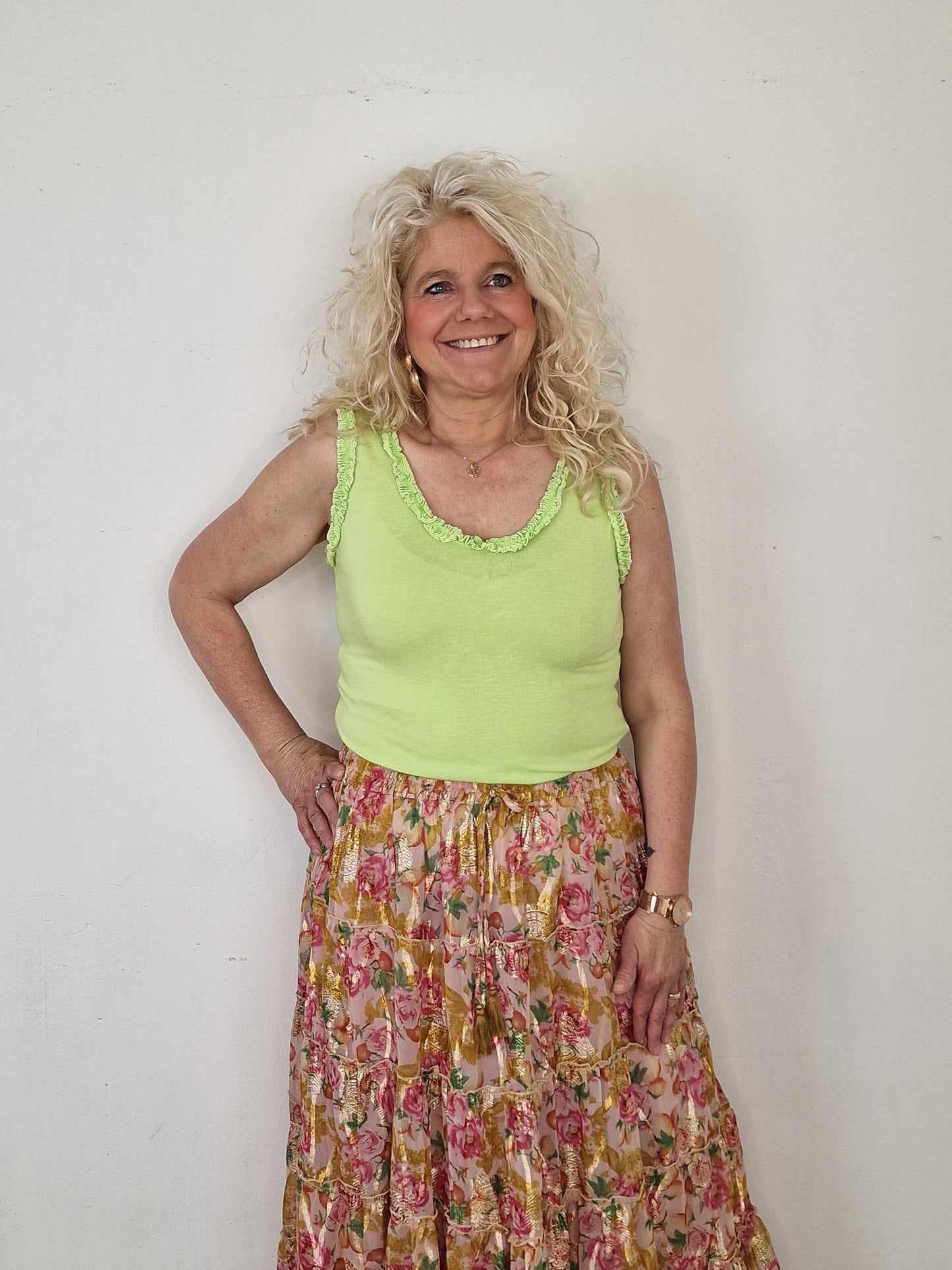 Sanne top - Lime