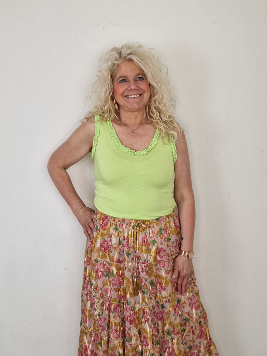 Sanne top - Lime
