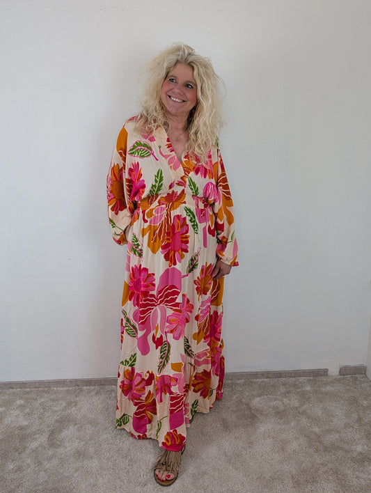 Tiffany boho dress - Roze