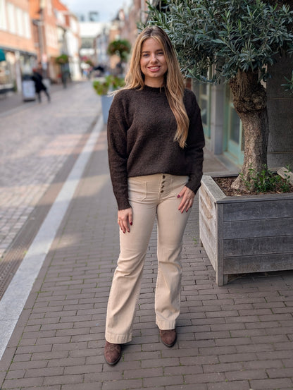 Folyrose broek Nina - Zand