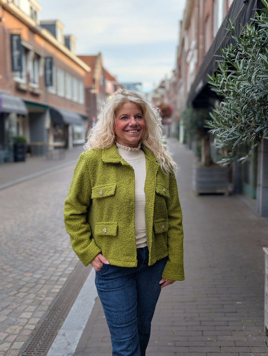 Teddy jasje Jasmine - Groen